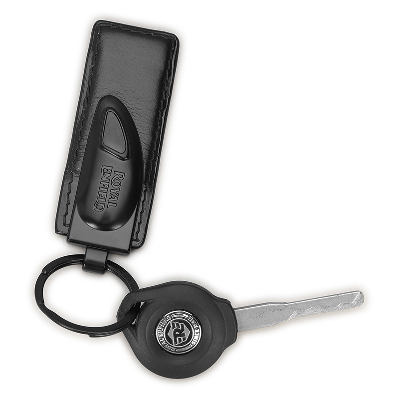 탱크 트림 가죽 키링 블랙-1